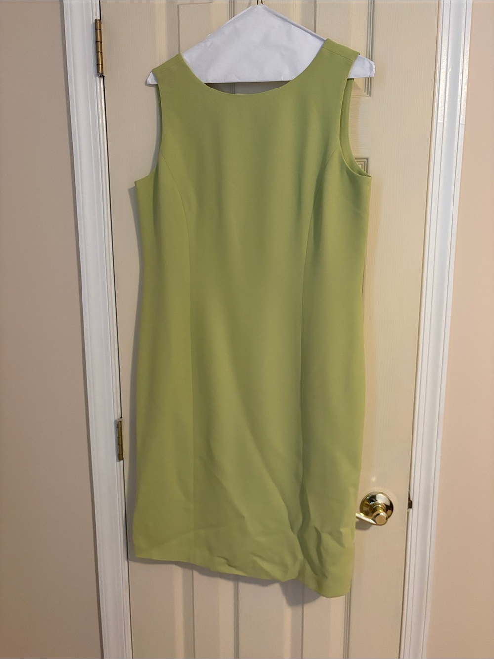 Sleeveless Lime Green Shift Dress